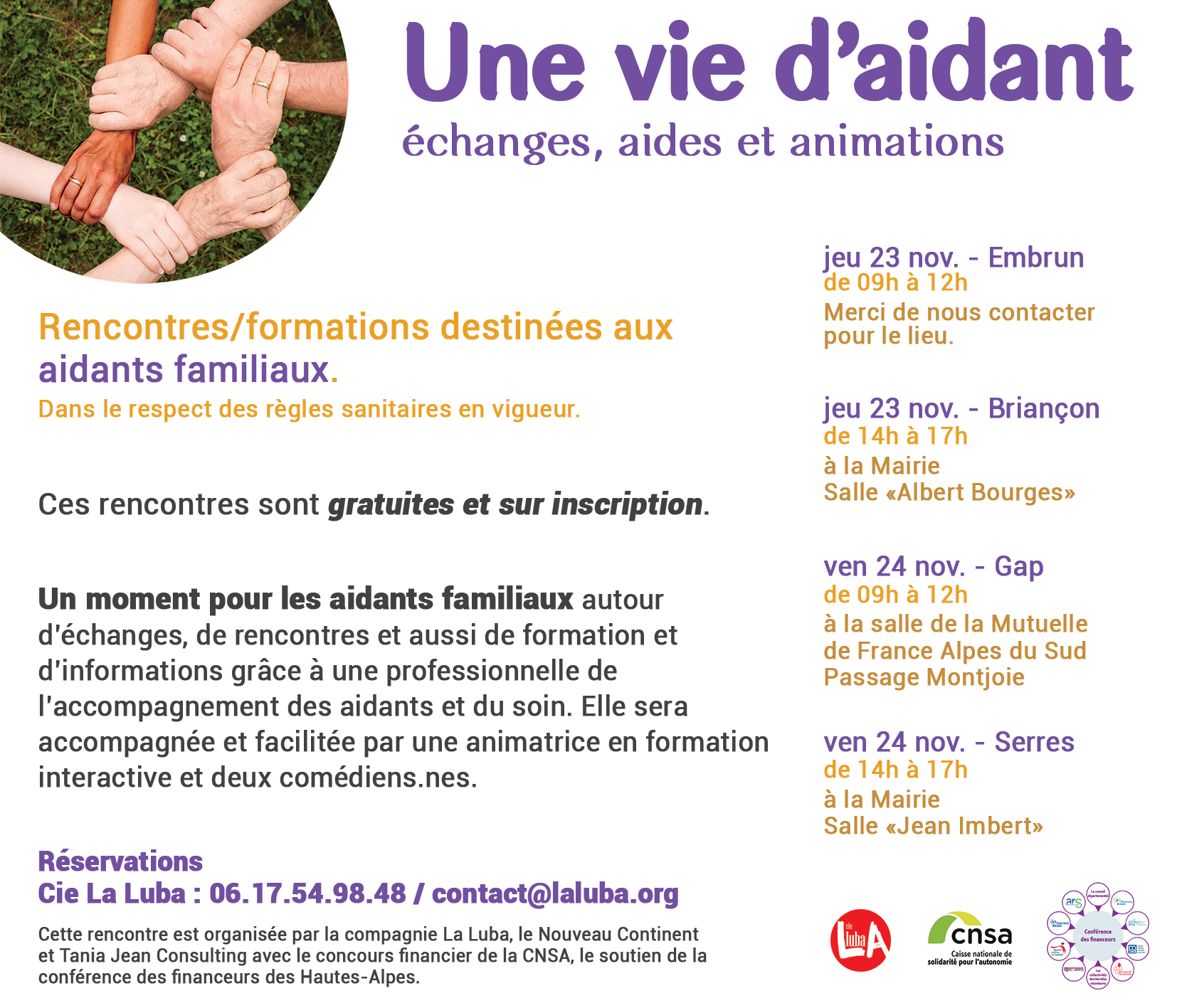 Rencontres / Formations « Une Vie d’Aidant »